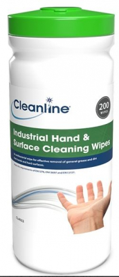 CLEANLINE HAND & SURFACE CLEANING 200 WIPES TUB