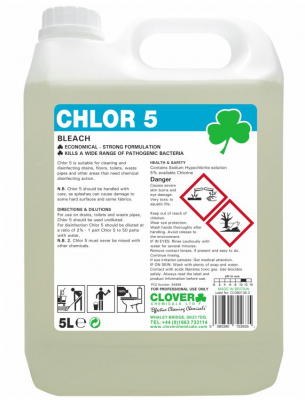 CLOVER CHLOR BLEACH 5LTR