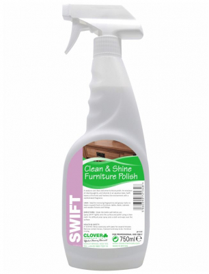 CLOVER SWIFT CLEAN & SHINE FURNITURE POLISH 750ML