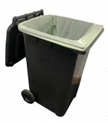 240L GREEN COMPOSTABLE WASTE LINER 10 ROLLS OF 10