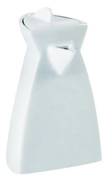 DPS PORCELITE CREATIONS TRIANGULAR OIL/VINEGAR JAR 5OZ