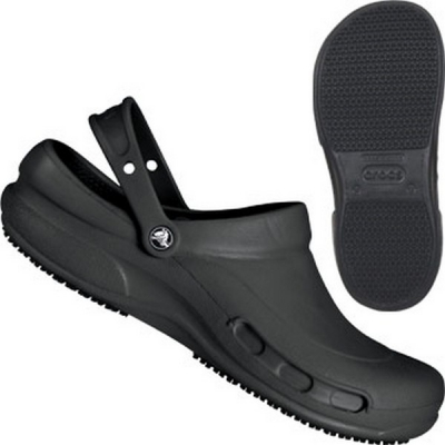 BISTRO CROCS BLACK SIZE 4/5 EURO37.5 SLIP RESISTANT