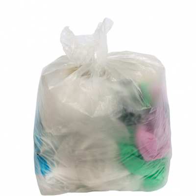 CLEAR REFUSE SACK MEDIUM DUTY 90LTR/10KG 18 X 29 X 38Inch