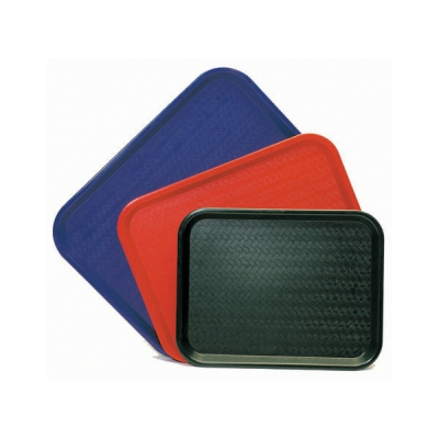 TRAY CAFE 345X265MM BLACK FAST FOOD POLYPROPYLENE