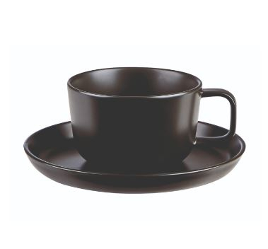 COSTA VERDE NORDIKA BLACK 15CM SAUCER X12 110015B