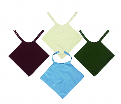 BLUE NAPKIN STYLE DIGNIFIED CLOTHING PROTECTOR BIB 61x52.5CM