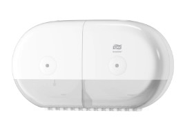 SMART ONE MINI TWIN DISPENSER WHITE ELEVATION