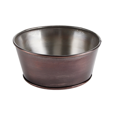 ANTIQUE SILVER RANGE SERVICE BOWL ANTIQUE COPPER 16CM