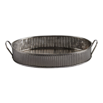 ANTIQUE SILVER RANGE SERVING TRAY ANTIQUE SILVER 31CM