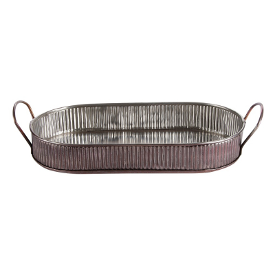 ANTIQUE SILVER RANGE COMBO/ SERVING PLATTER ANTIQUE COPPER