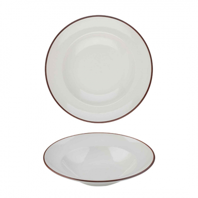 MODEST BROWN PASTA PLATE 28CM / 11Inch 560ML / 19.75OZ
