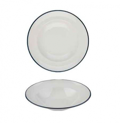 MODEST NAVY PASTA PLATE 25CM /  9.75Inch 420ML / 17.75OZ