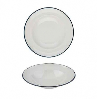MODEST NAVY PASTA PLATE 28CM /  11Inch 560ML / 19.75OZ