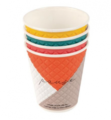 9OZ DOUBLE WALLED HUHTAMAKI PAUSE HOT CUPS