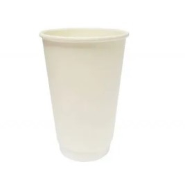 16OZ DOUBLE WALL PREMIUM COFFEE CUP WHITE D04024