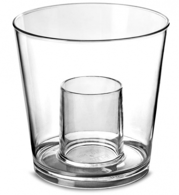 ELITE PREMIUM POLYCARBONATE JAGERBOMB GLASS 4.4OZ/125ML LINED 25ML CE