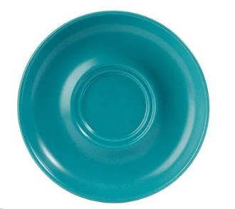 EVOLVE SAUCER FOR COFFEE/TEA 15CM TEAL PACK OF 6