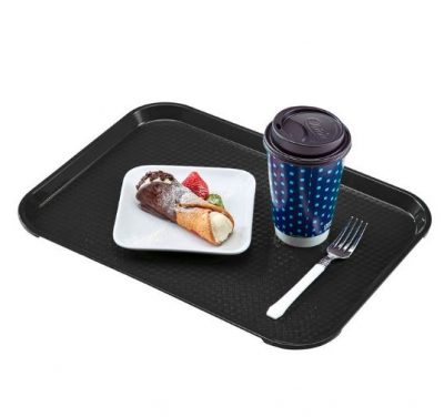 CAMBRO FAST FOOD TRAY 46X36CM BLACK 18X14Inch