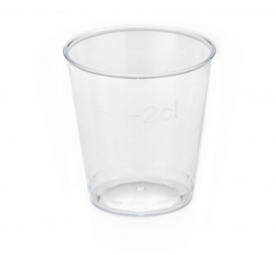 PLASTIC SHOT GLASS 2CL