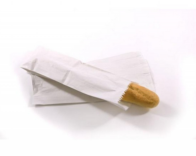 WHITE PAPER FRENCH STICK BAG 4 X 6 X 14 STRUNG