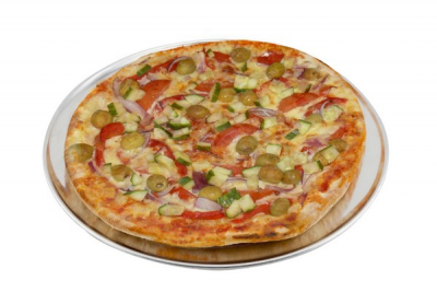 GENWARE ALUM FLAT WIDE RIM PIZZA PAN 12Inch PT-WR12