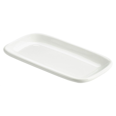 GENWARE WHITE PORCELAIN RECTANGULAR PLATE 7.7X3.9Inch