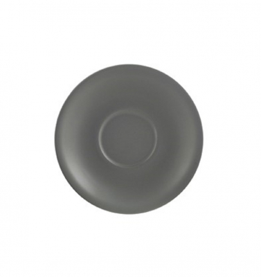 GENWARE PORCELAIN MATT GREY SAUCER 12CM/ 4.75'' X6