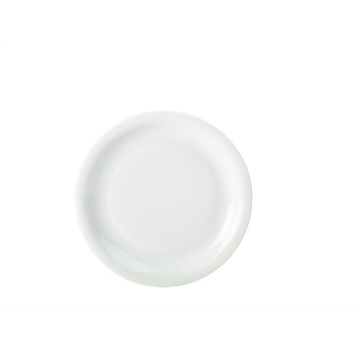 GENWARE WHITE PORCELAIN NARROW RIM PLATE 11Inch