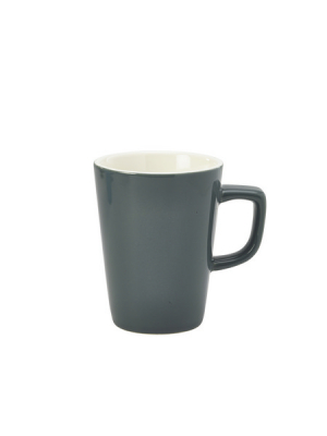 GENWARE PORCELAIN GREY LATTE MUG 12OZ