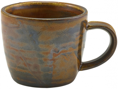 GENWARE TERRA PORCELAIN RUSTIC COPPER ESPRESSO CUP 3OZ