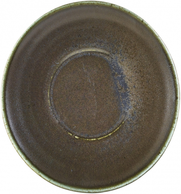GENWARE TERRA PORCELAIN BLACK SAUCER 5.7Inch