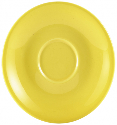 GENWARE PORCELAIN YELLOW SAUCER 4.8Inch