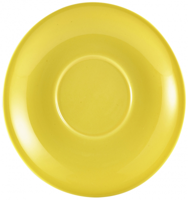 GENWARE PORCELAIN YELLOW SAUCER 6.3Inch