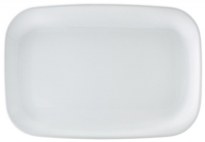 GENWARE WHITE PORCELAIN RECTANGULAR PLATE 14X9.4Inch