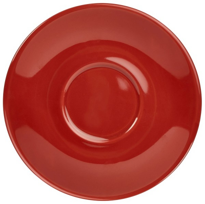 GENWARE PORCELAIN RED COLOURED SAUCER 5.3Inch