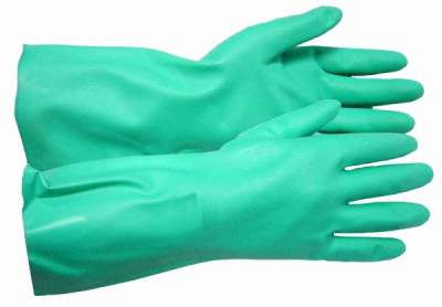 GREEN NITRILE GLOVE  12Inch LARGE   GI/F11-L DF087-L