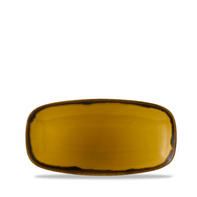 DUDSON HARVEST MUSTARD OBLONG PLATE 11.7X6Inch