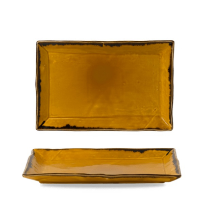 DUDSON HARVEST MUSTARD RECTANGULAR TRAY 13.6X9.2Inch