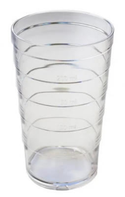 GRADUATED RIBBED TUMBLER 280ML EACH