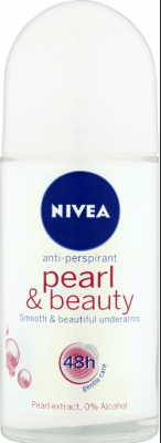 NIVEA PEARL & BEAUTY ROLL-ON DEODORANT 50ML X6