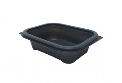 HOT DELI DELUXE MICROWAVEABLE BASE 375CC GREY
