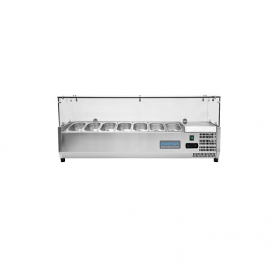 ARCTICA REFRIGERATED PREP TOP UNIT 7X 1/4GN GLASSTOP
