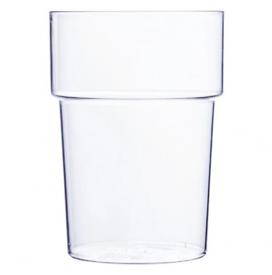ECON RIGID POLYSTYRENE REUSABLE HALF PINT TUMBLER GLASS 10OZ/280ML LINED CE