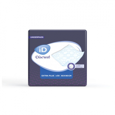 ID DISCREET PROTECT EXTRA PLUS BED PAD 950ML 60X90CM 4X30 5800960300
