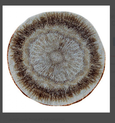 RUSTICO IRIS PLATES 17CM
