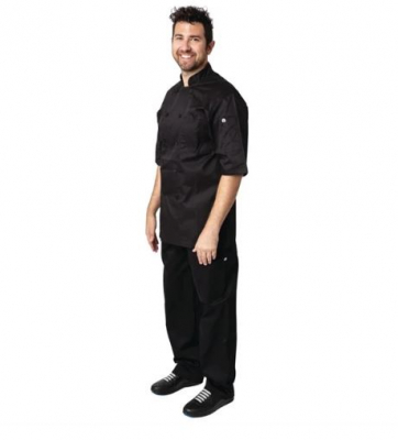 CHEF WORKS MONTREAL BASIC COOL VENT JACKET BLACK L B054-L