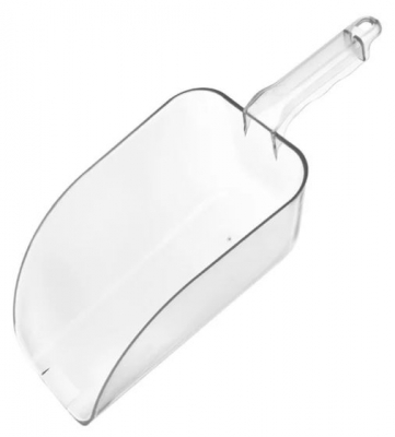CLEAR POLYCARBONATE SCOOP 64OZ