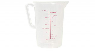 POLYPROPYLENE MEASURING JUG 1LTR