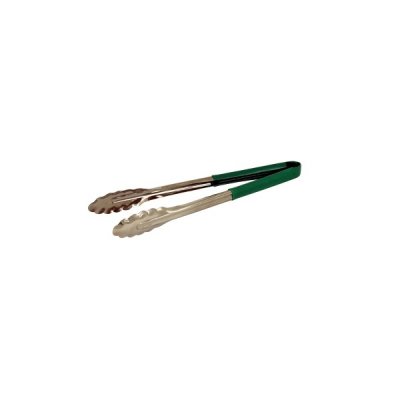 Stainless Steel SERVING TONG GREEN 12Inch