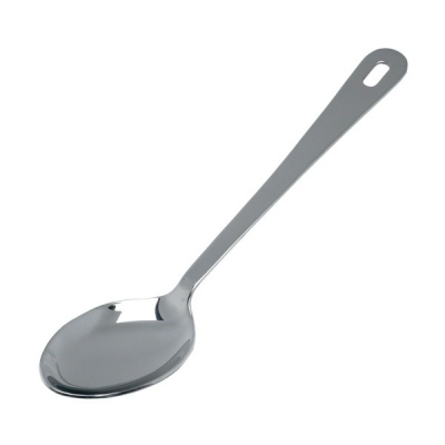 STAINLESS STEEL SERVING SPOON PLAIN 12Inch HANGING HOLE